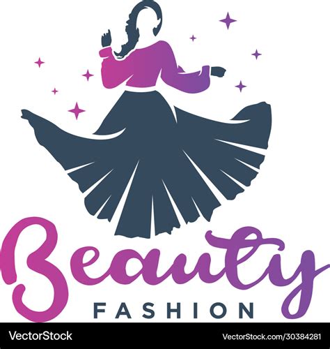 Womens clothing logo design Royalty Free Vector Image