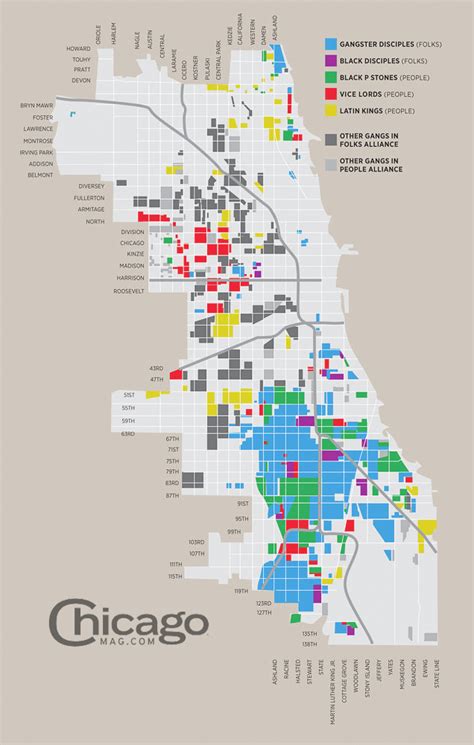 Gang Territory Map Chicago - Lucia Rivalee