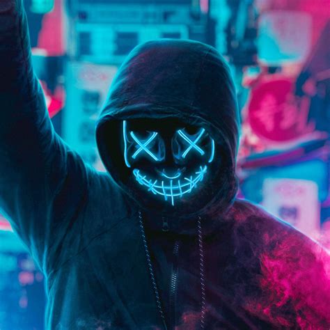 Hacker Mask Neon Wallpapers - Wallpaper Cave