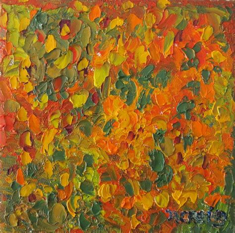 Autumn Leaves Abstract Painting by Nancy Craig - Fine Art America