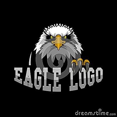 Eagle Logo Isolated In Front View Vector | CartoonDealer.com #132703251