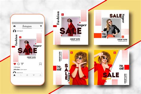 Instagram Banner Template on Behance