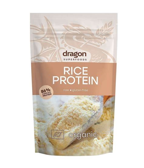 Rice Protein, 83% protein, Dragon Superfoods, (200g)