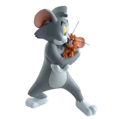 Tom and Jerry Hugging Demons Merveilles Small Figurine Statue sylvester ...