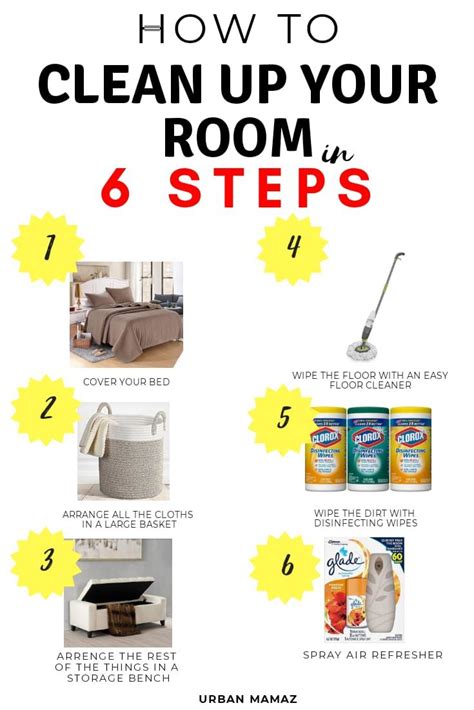 How to Clean Up the Room In 5 Minutes | Room cleaning tips, Easy house ...