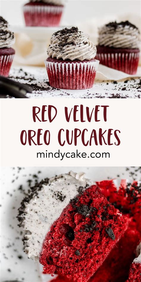 Red Velvet Oreo Cupcakes - Mindycake - Mindy Johnson