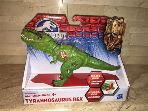 JURASSIC PARK WORLD TYRANNOSAURUS REX GREEN VARIANT DINOSAUR FIGURE HTF ...