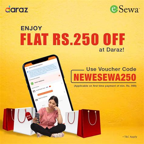 Nepal Offers- Get flat Rs. 250 discount on Daraz with eSewa