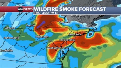 Wildfire smoke map: Forecast shows which US cities, states are being ...