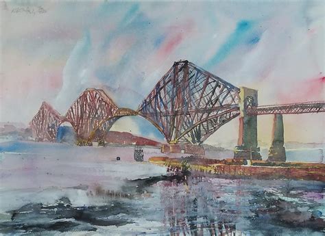 The Forth Bridge Painting by Robert Hogg - Pixels