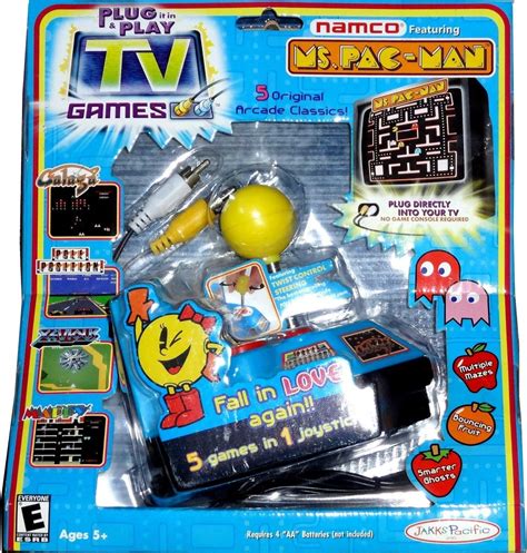 Namco Ms. Pac-Man Plug & Play with 5 TV Games : Amazon.com.au: Toys & Games