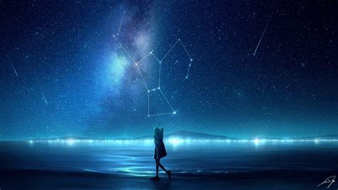 Starry Night Anime Wallpapers - Top Free Starry Night Anime Backgrounds ...