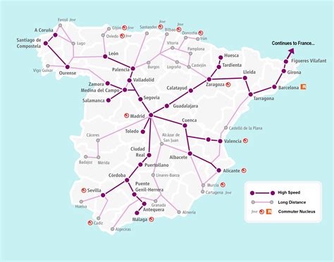 Renfe High Speed and Long Distance Routes Map – ACP Rail