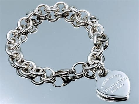 Tiffany & Co. "Please Return To Tiffany & Co" Sterling Silver Heart ...