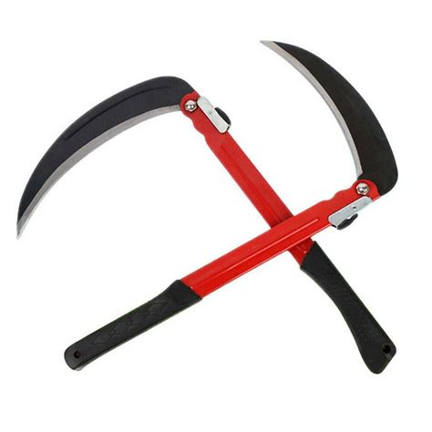 Buy 16 Folding Steel Sickle Hand Scythe Crops Farm Yard Weed Grass ...