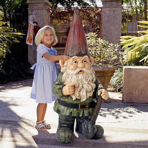 Gigantic Garden Gnome Statue - The Green Head