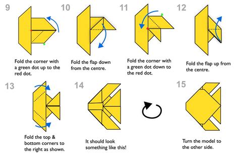 Step-By-Step Instructions for Making an Origami Fish