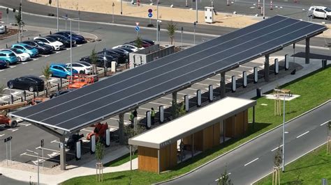 Tesla Gigafactory Berlin Drone Video Shows V4 Superchargers With Solar Roof