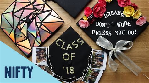 4 Fun Ways To Decorate Graduation Caps - YouTube