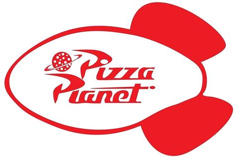 "Pizza Planet Rocket Logo " by Anna Nelson | Redbubble | Pizza planet ...