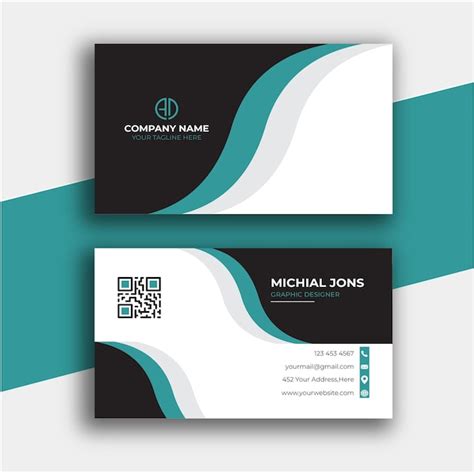 Premium Vector | Business card design template Clean professional ...