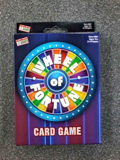 Wheel of Fortune Card Game | Card games, Fortune cards, Wheel of fortune