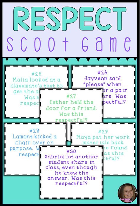 Respect Scoot Game Activity For Character Education Lessons | Character ...