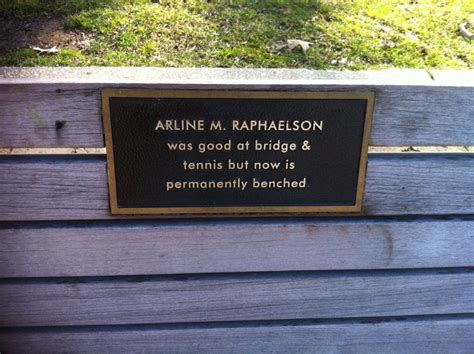 9 Hilarious Park Bench Dedications