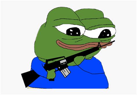 #pepe #meme #rarepepe #gun - Twitch Emotes Pepe, HD Png Download - kindpng