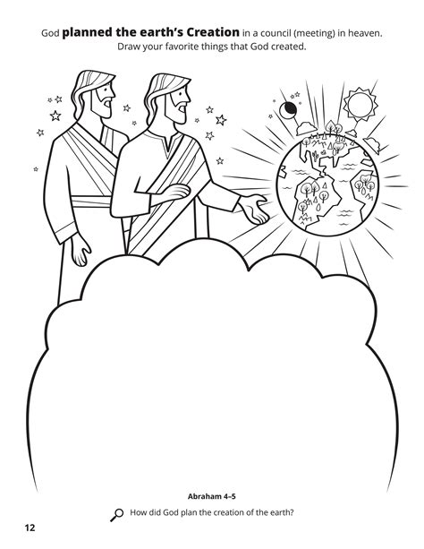 God Created Earth Coloring Pages