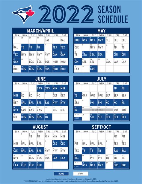 Toronto Blue Jays release 2022 regular season schedule | Offside