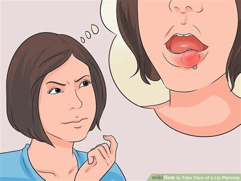 How to Take Care of a Lip Piercing (with Pictures) - wikiHow