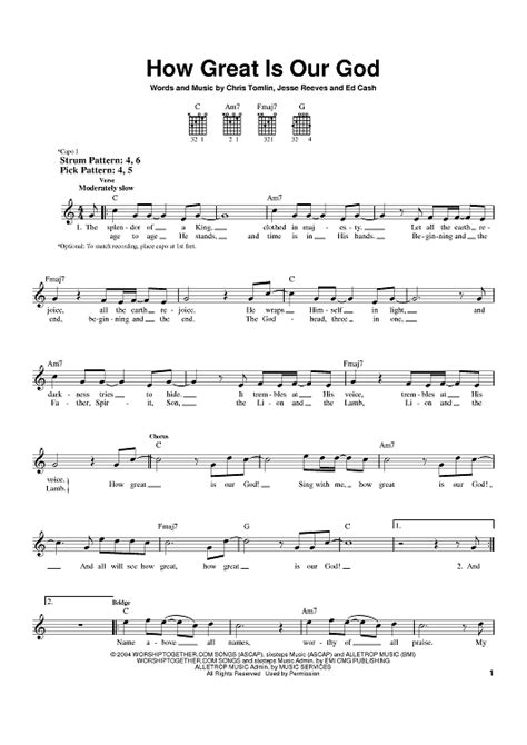 How Great Is Our God | Music chords, Ukelele songs, Digital sheet music