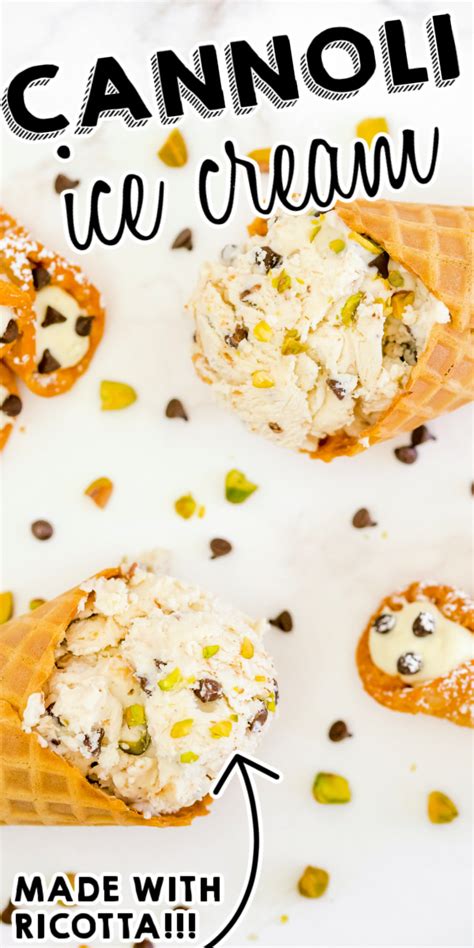 Holy Cannoli Ice Cream Recipe • Food Folks and Fun