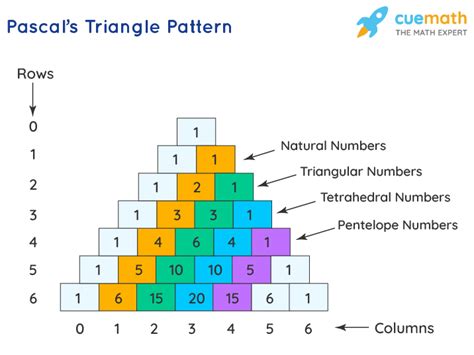 Pascal's Triangle - Formula, Patterns, Examples, Definition