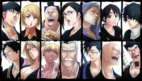 Bleach Characters Captains And Lieutenants