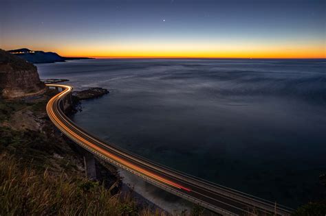 Sea Cliff Bridge Clifton Sunrise, Australia