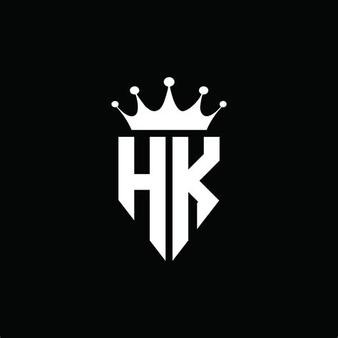 HK logo monogram emblem style with crown shape design template 4283843 ...