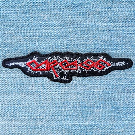 CARCASS - Logo Red/White EMBROIDERED PATCH | black-wings