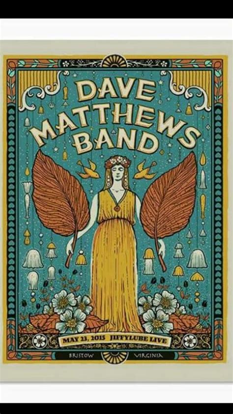 DMB Poster 5-23-2015 - JiffyLube Live - Bristow, VA | Dave matthews ...