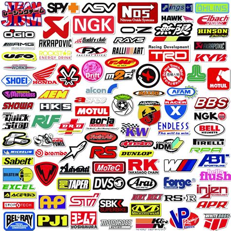 POP Sticker Car & Moto Modified Brand Logo Series Sticker Pack (103 pcs ...