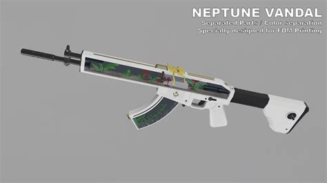 Fichier 3D Valorant 1:1 Neptune Vandal (the blub blub Rifle) Cosplay ...