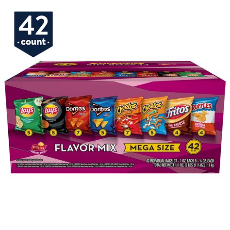 Frito-Lay Classic Mix Snacks Variety Pack, 28 Count ...