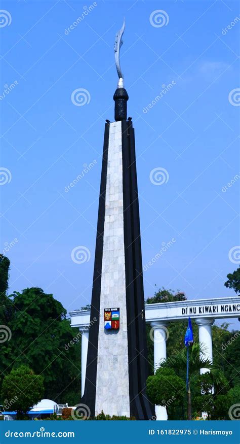 Kujang Monument editorial image. Image of bogor, blue - 161822975