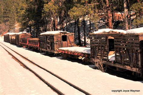 Old abandoned train cars