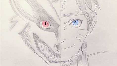 Nine Tails Pencil Nine Tails Naruto Drawings - Yellow wallpaper