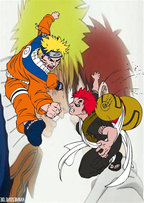 Naruto Vs Gaara by TheReaper93 on DeviantArt