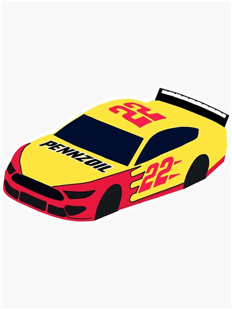 "Joey Logano #22 car nascar " Sticker for Sale by imjolie | Redbubble