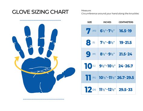 Lacrosse Glove Size Chart