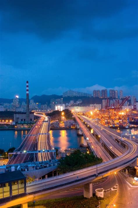 18 June 2007 the Tsing Yi South Bridge, Hong Kong Editorial Stock Image ...